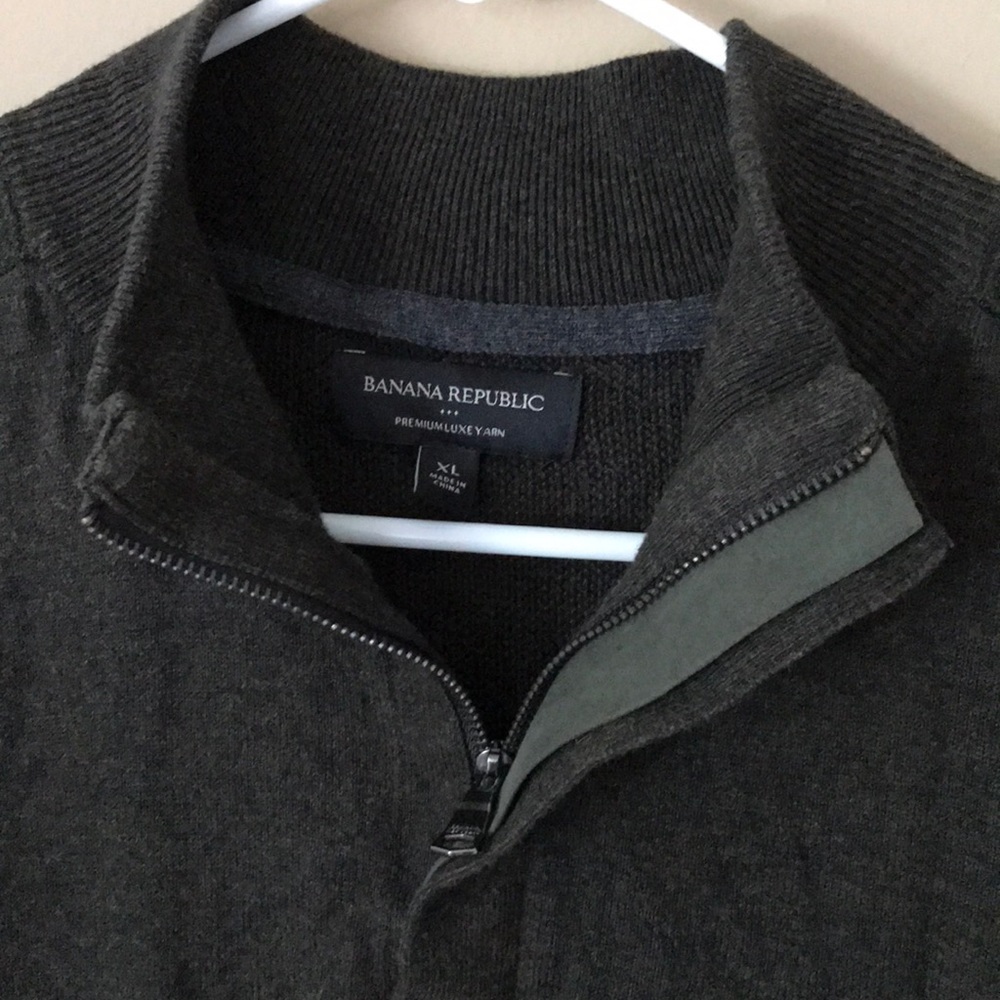 Banana Republic zip neck premium lux yarn sweater - Picture 2 of 8